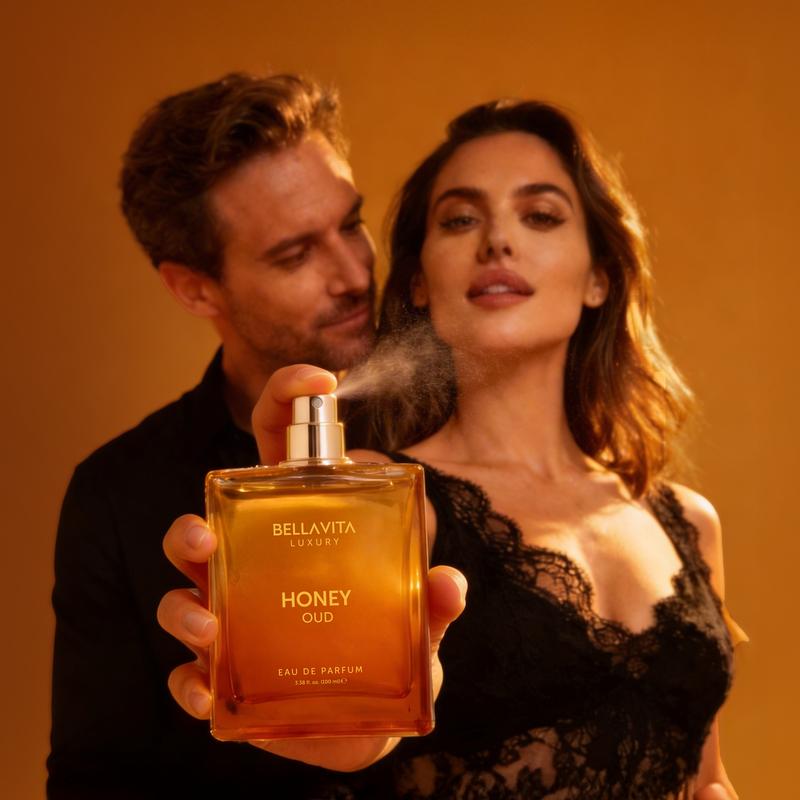Bellavita Luxury Honey Oud Eau de Perfume | 100 ml (3.4 fl.oz.) | Perfume for Men and Women | Sweet Honey, Bergamot, Oud, And Amber notes.