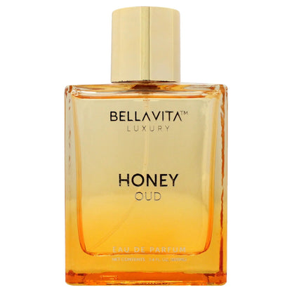 Bellavita Luxury Honey Oud Eau de Perfume | 100 ml (3.4 fl.oz.) | Perfume for Men and Women | Sweet Honey, Bergamot, Oud, And Amber notes.